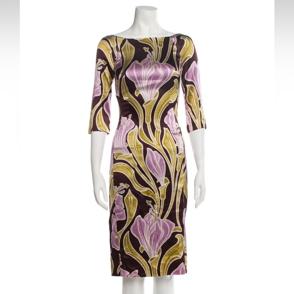 Hugo Boss Floral Midi Dress